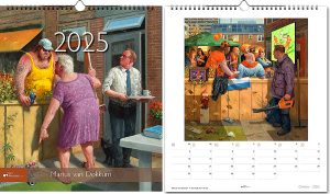 Marius van Dokkum jaarkalender 2025 - voor en achterzijde